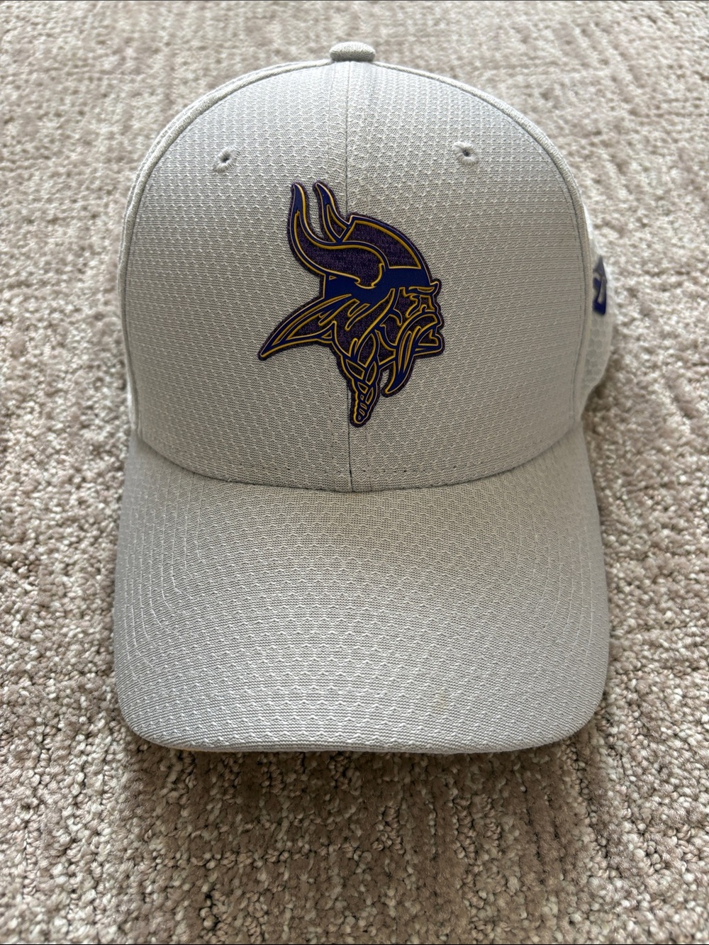 White Minnesota Vikings Logo Baseball Cap